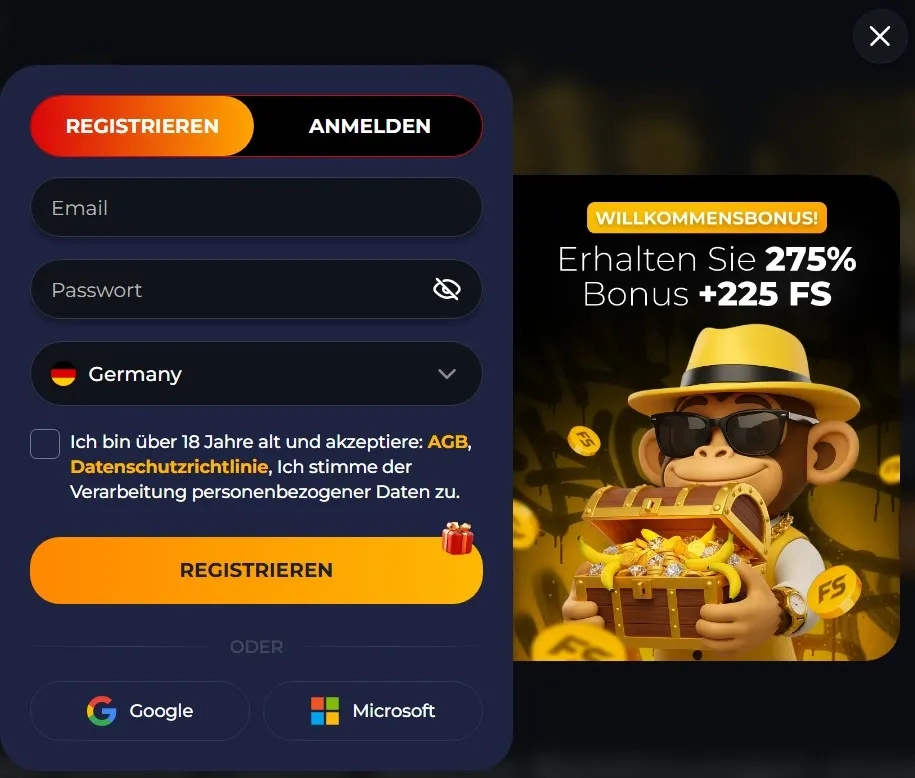Registrierung und Login
